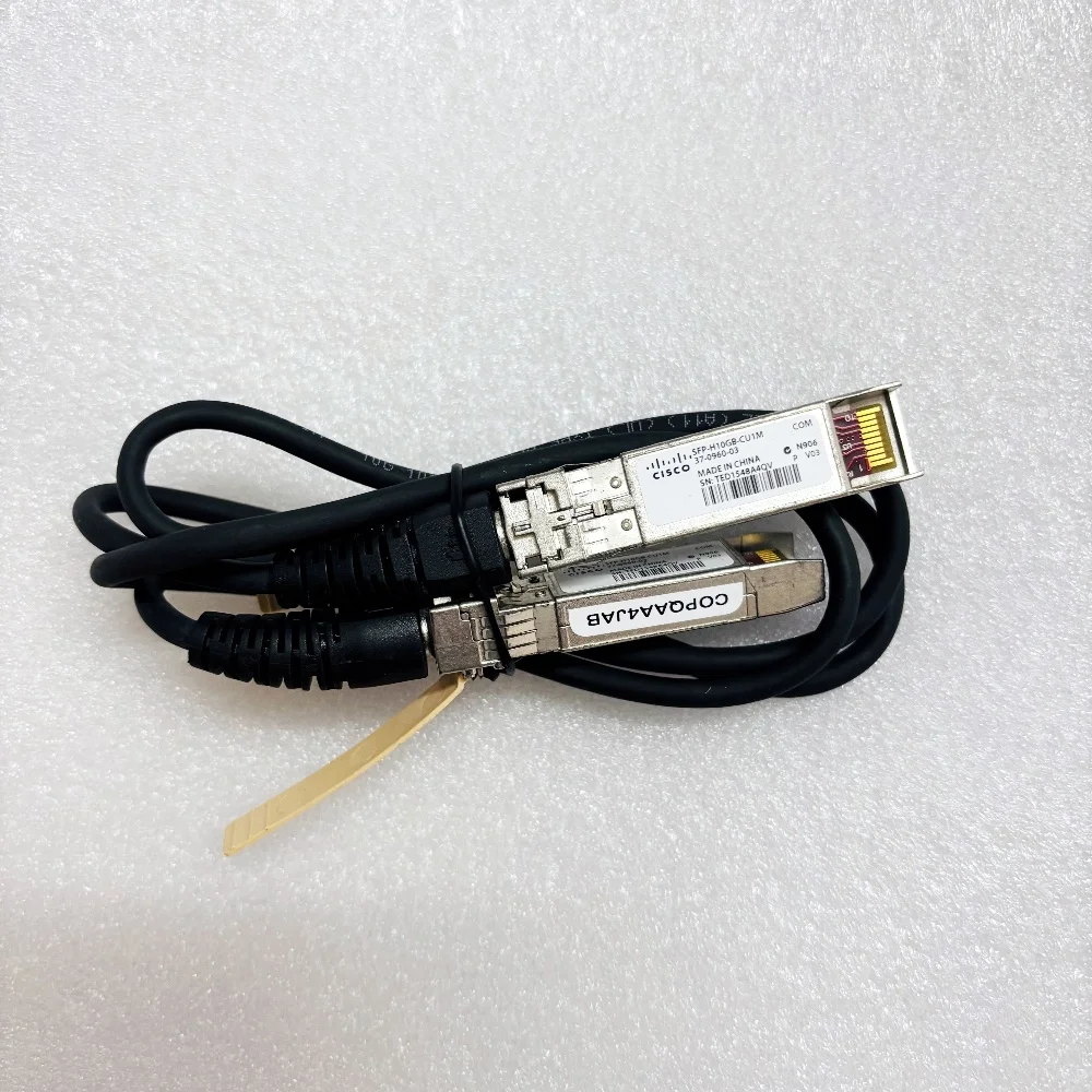 الأصلي Cisco 1M 10G BASE-CU SFP + كابل SFP-H10GB-CU1M النحاس Twinax SFP الألياف وحدة بصرية كابلات الإرسال والاستقبال 37-0960-03