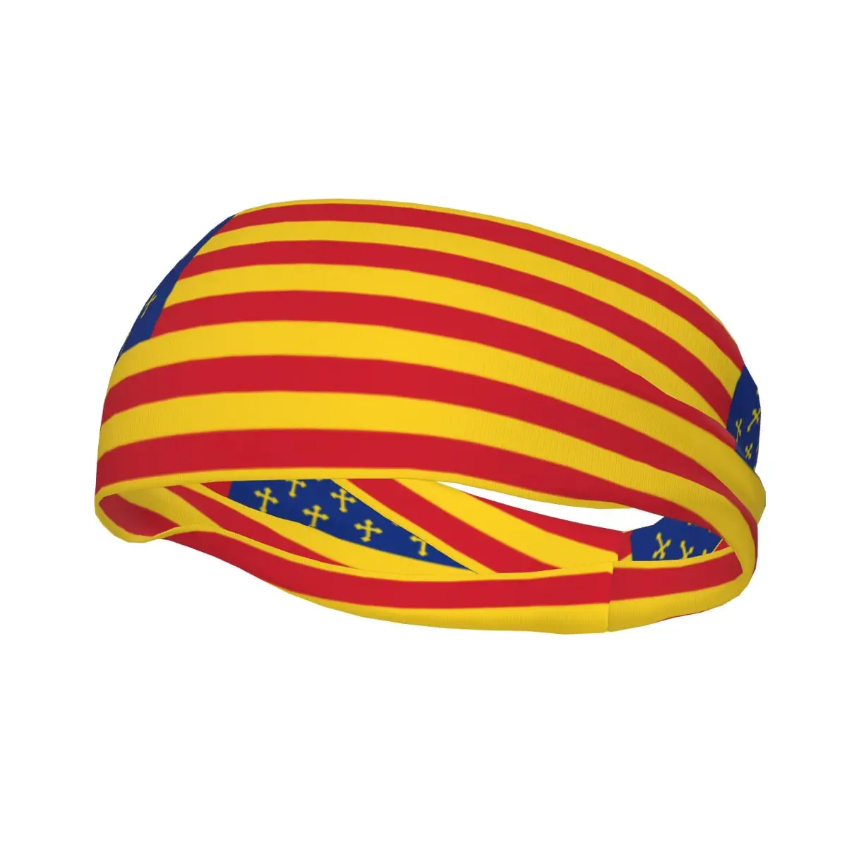

Sports Headband Flag Of The Orthodox Christian Republic Of Romania Running Fitness Sweatband Absorbent Cycling Jog Hair Bandage