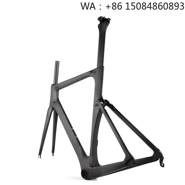 Cadre de vélo de route 700C pour freins à jantes, en fibre de carbone, taille fixe 56 cm, stock suffisant pour expédition directe