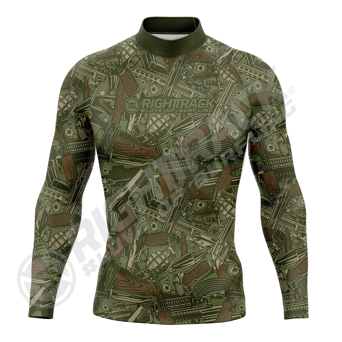 Camisa de Surf para hombre, ropa deportiva de LICRA de camuflaje de EE. UU., Rashguard, rightytrack, traje de baño UV de playa, UPF50 +