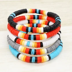 Go2boho Beaded Clay Heishi Bracelets For Women Native Americans Westren Classic Colorful Bracelet Bohemian Boho Stretch Jewelry