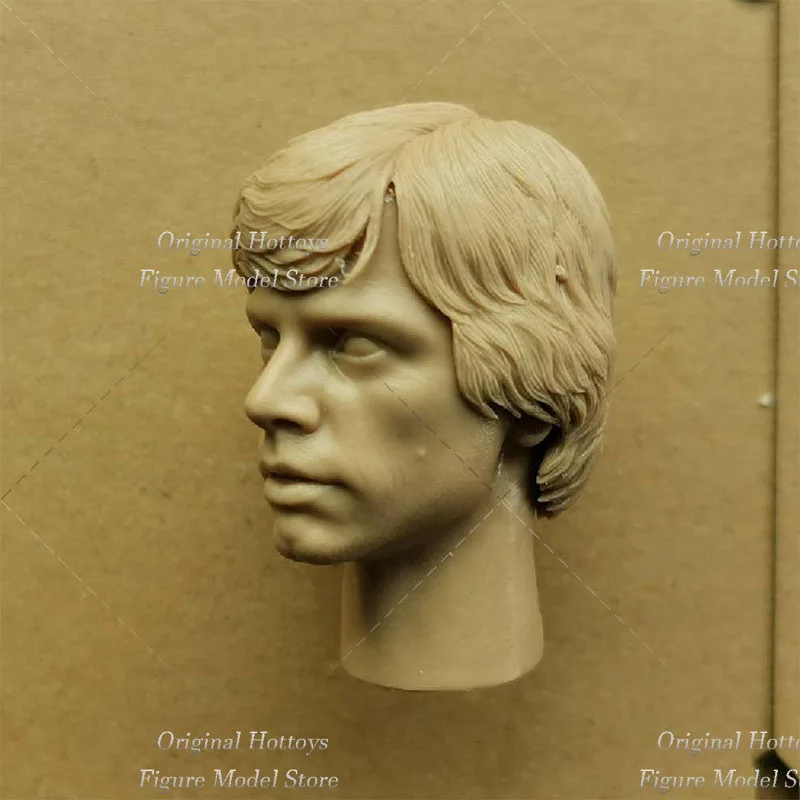 Unpaint 1/12 1/6 Male Solider Luke Skywalke Head Sculpt Star Wars Return Of The Jedi Head Carving For 6'' 12'' Action Figure Toy