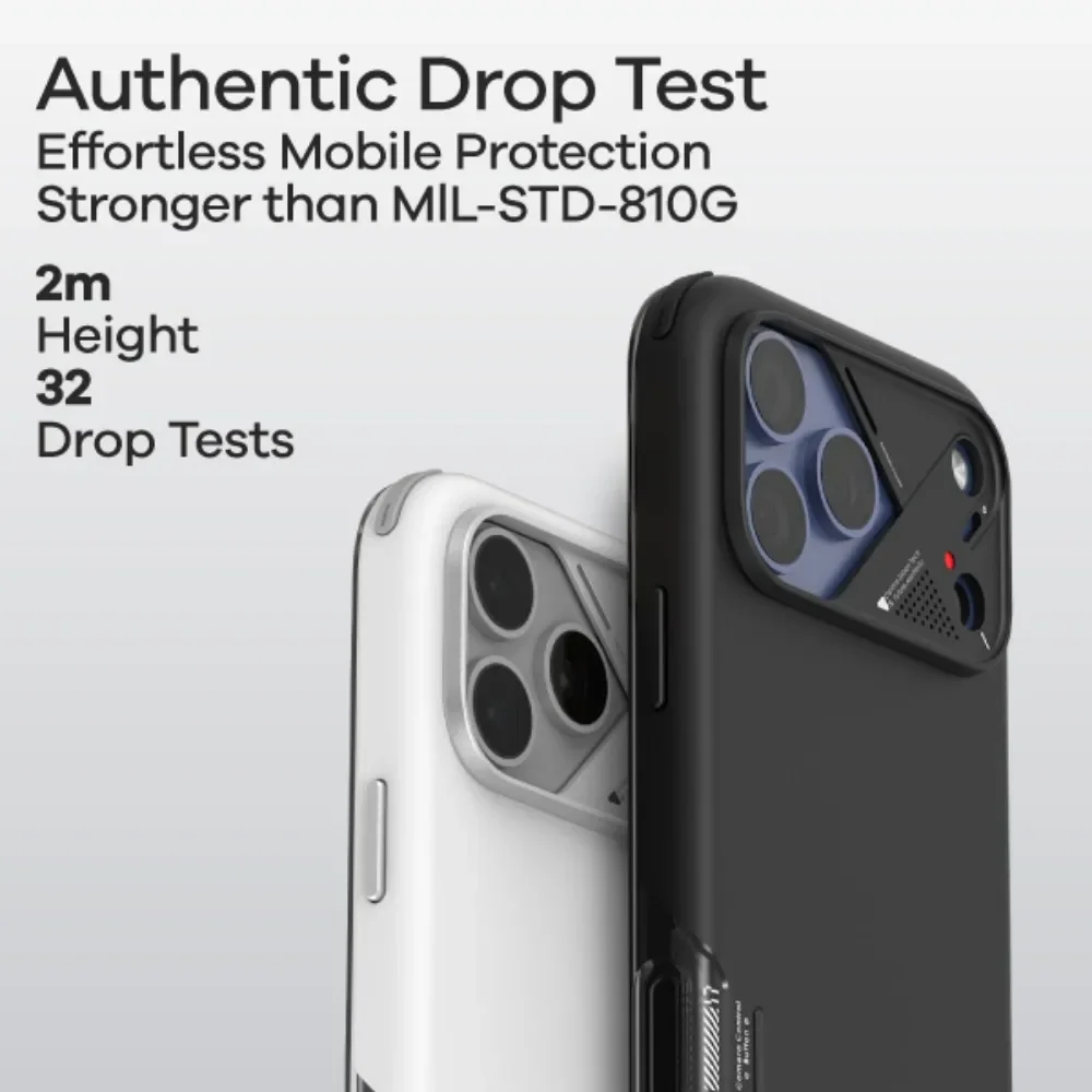 Aulumu A17 Shockproof for iPhone 17 Pro/17 Pro Max Case Camera Control CoolHyper Aluminum Alloy Camera Frame Tempered Glass Film