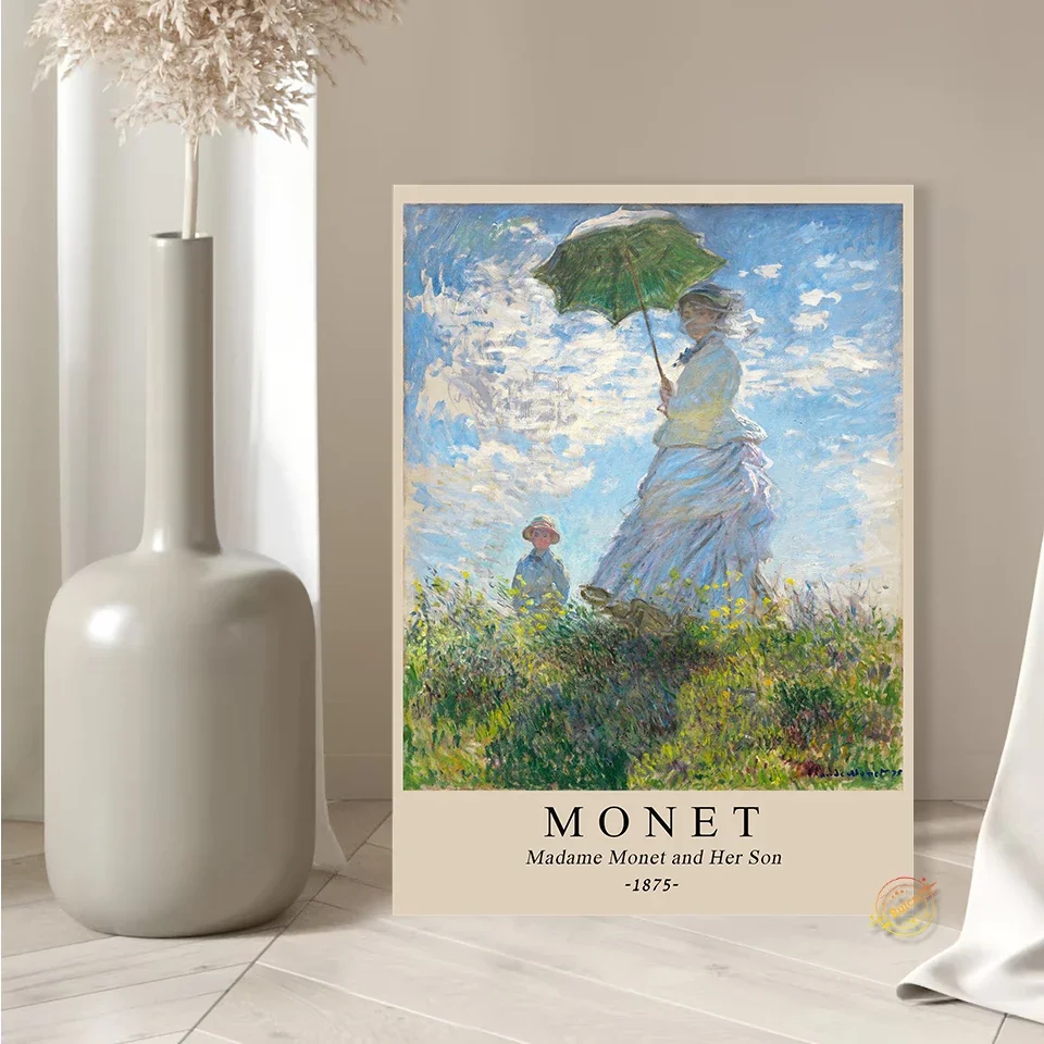 

Poster Claude Monet Canvas Painting Natural Wall Art Print Bedroom Wall Picture For Living Room Home Decor