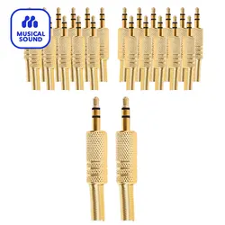 2/6/12/24Pcs 3.5mm TRS 3 Pole Audio Jack Replacement Stereo Headphone Repair Male Plug 3.5mm 1/8″ Stereo Audio Connectors