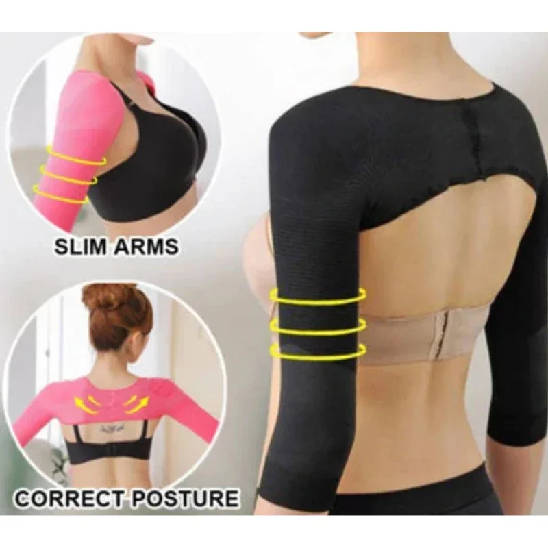 Arm Slimming Sleeve Shaper Posture Corrector Women Shaperwear Arm Slimming Compression Wrap