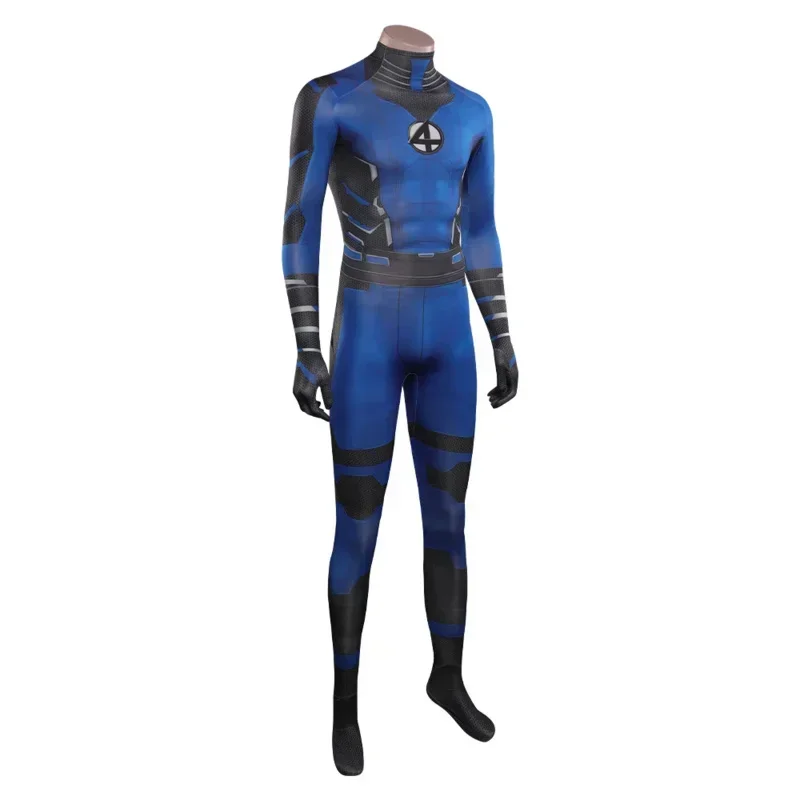 Reed Richards Cosplay Costume pour Homme, Combinaison, Strange Cove, Cos Fouring, Mister Drum, Tenue d'Halloween, Carnaval, Adulte, Garçon