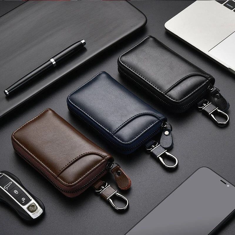 Fashion Key Holders Men Women Key Bag Organizer Zipper Pouch Car Key Wallet Housekeeper Keys Case with Id Credit Card Holders