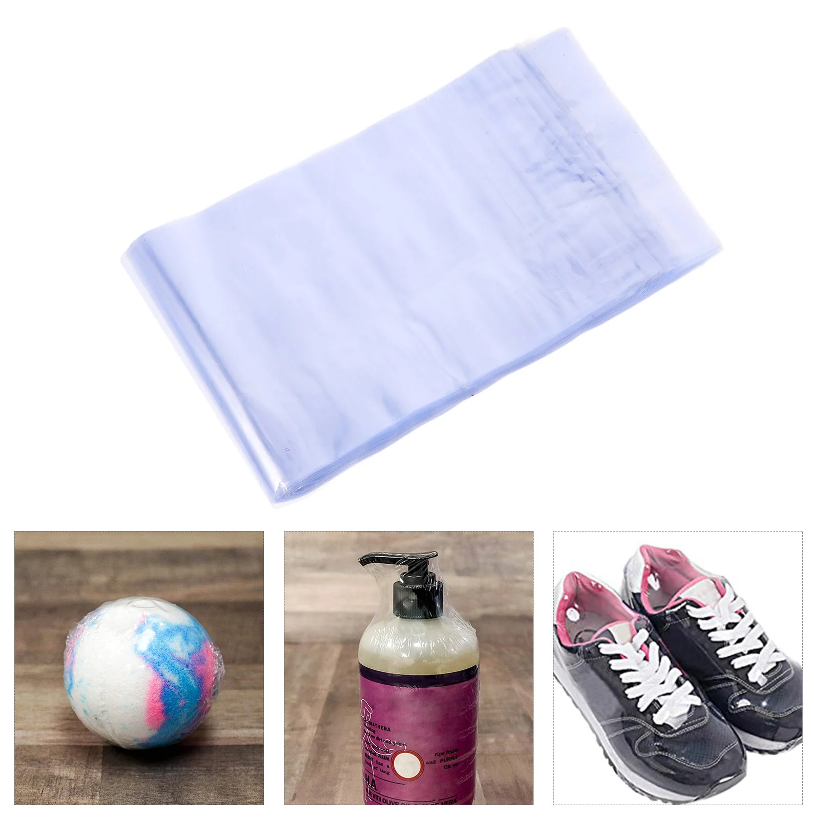 

100 Pcs Heat Shrink Bag Packing Film Wrap Multifunction Clear Bags Pvc Packaging