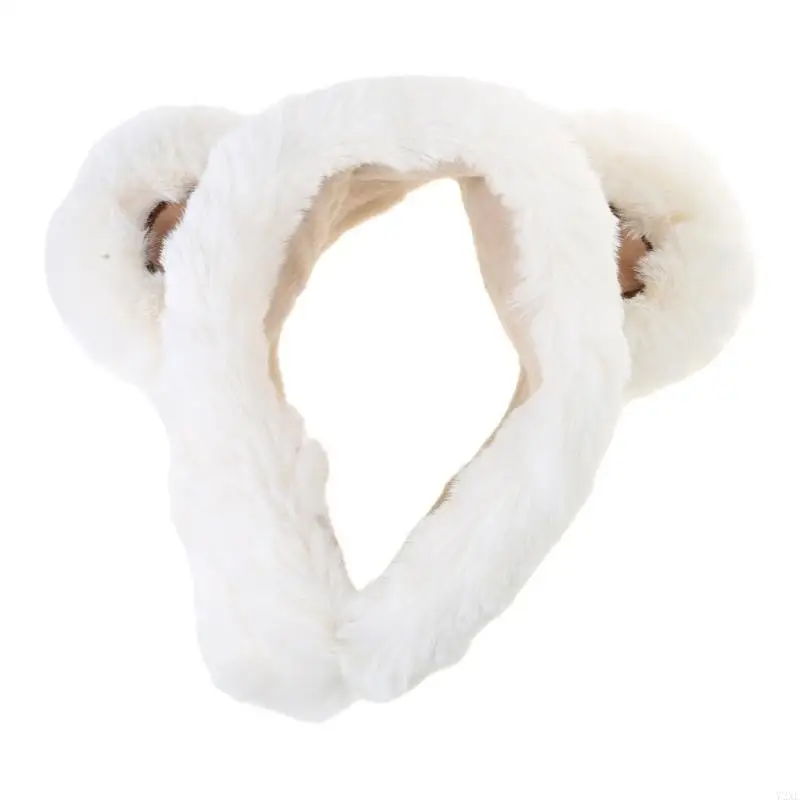 72XE Cartoon Bear Ear Muffs for Women and Kids Girls Boys Ear Warmer Headband