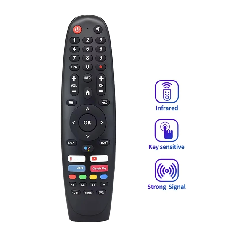 RISE-RM-C3408E Remote Control Replacement For JVC Smart TV LT-32N3135A EC40V2FA EC32V2HA