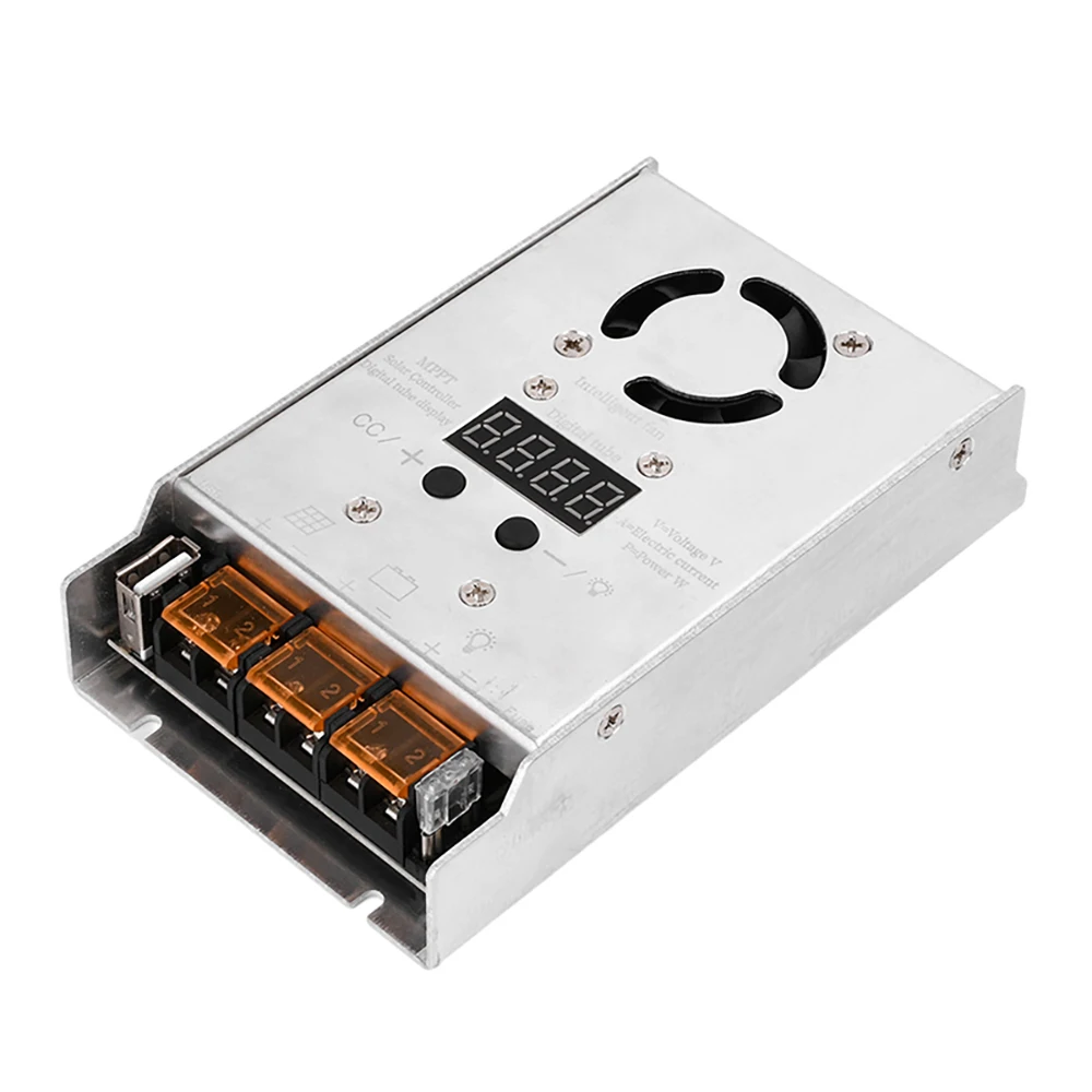 MPPT 450W เครื่องควบคุมพลังงานแสงอาทิตย์แบบก้าวลง, 18V-80V ชาร์จได้สำหรับ12V 24V แบตเตอรี่ลิเธียมแบตเตอรี่เจลปรับได้แบบเรียลไทม์
