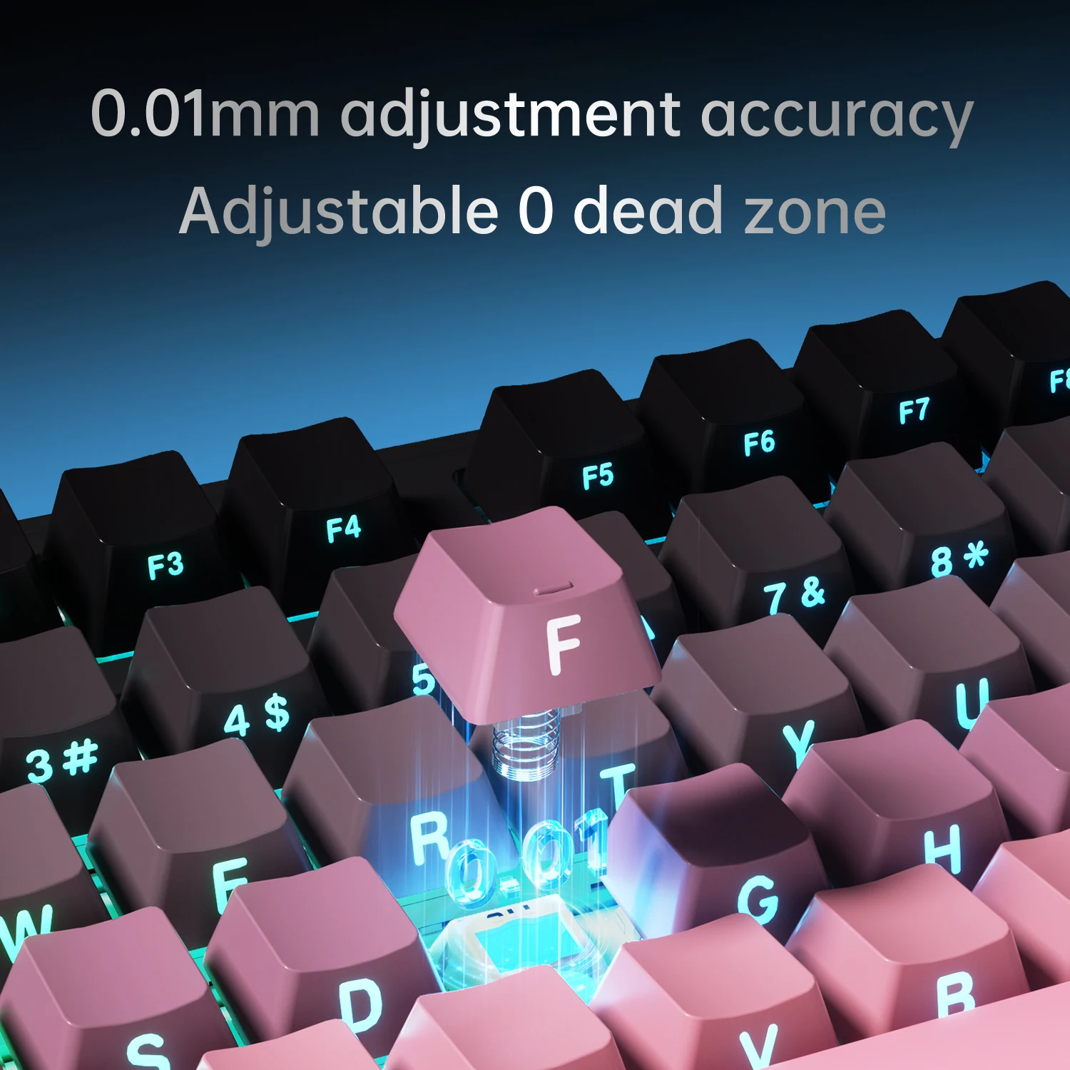 AJAZZ AK980 MAX Wired Magnetic Switch Keyboard 0.01mm 8K