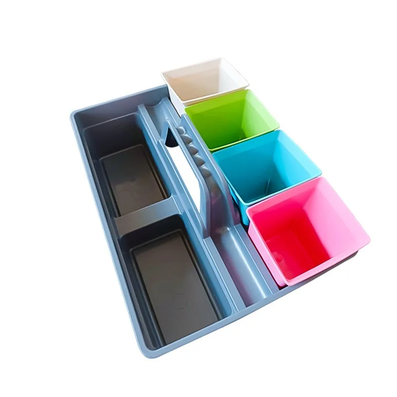Small Square Trash Can Desktop Mini Garbage Bin Plastic Waste Basket For Office Home Kitchen Bathroom Countertop Storage Box