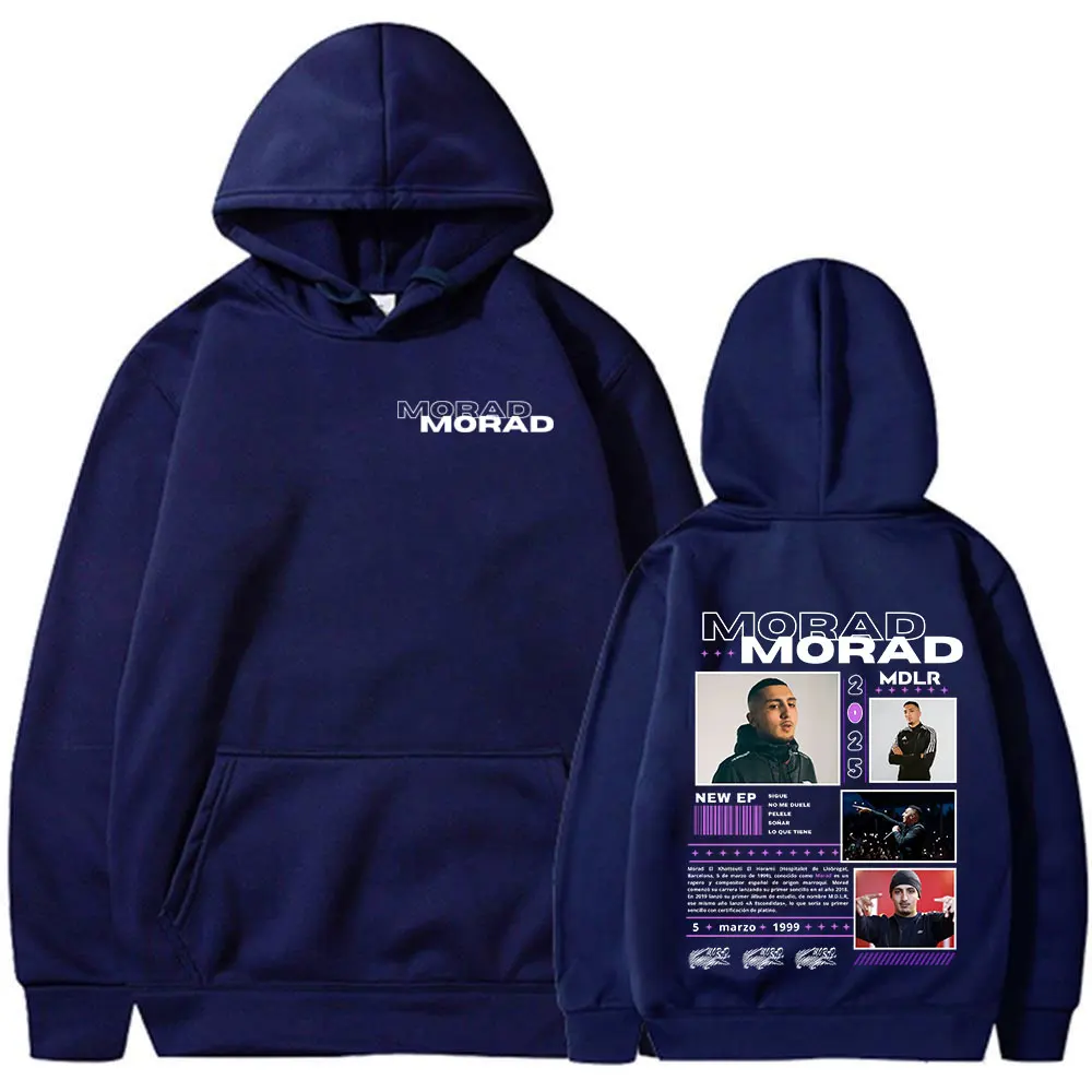 Rapper Morad M.D.L.R Album Merch Hoodies Men\'s Women Clothing Fashion Hip Hop Oversized Sweatshirts Vintage Pullovers Streetwear