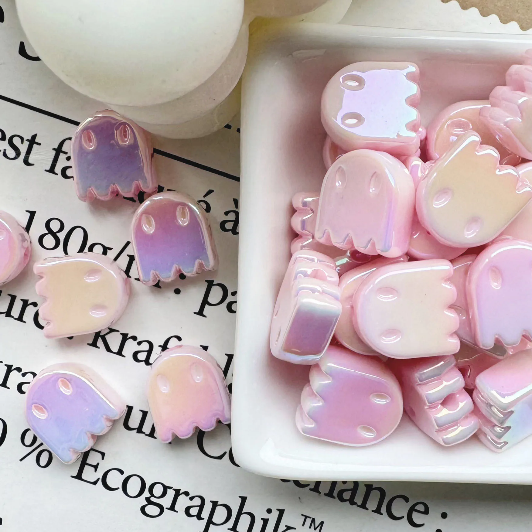 حبات راتنج ملونة لصنع المجوهرات ، إكسسوارات تصنعها بنفسك ، تصنعها بنفسك ، سوار وقلادة ، جديد ، 10 * *