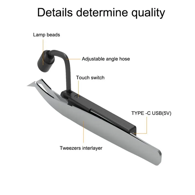 A34R& UV LED Tweezer Lamp For Eyelash Extensions Curing UV Adhesive Lamp Works Faster Smartly Smarter
