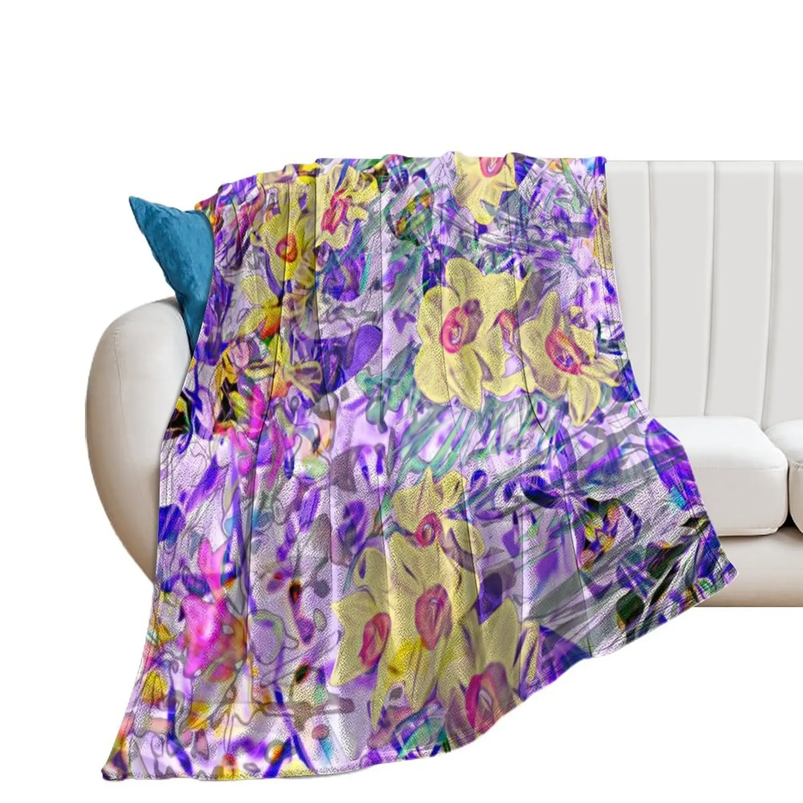 

Delight of Spring Throw Blanket Bed linens Large Decorative Sofas Blankets