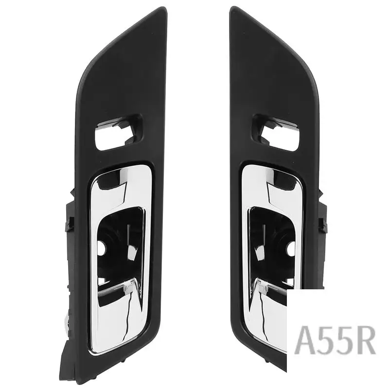 

5R-1Pair Inside Door Handle Chrome FR3Z-6322601-AC FR3Z-6322600-AC For Ford Mustang 2015-2018 FR3Z6322601AA FR3Z6322600AA