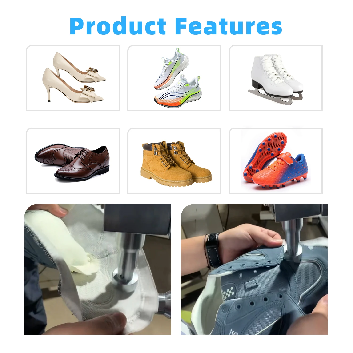 Mute Hot Seam Beating Machine Shoe Upper Vamp Hammering Stitching Leather Planishing Flattening Making Silent Pounding