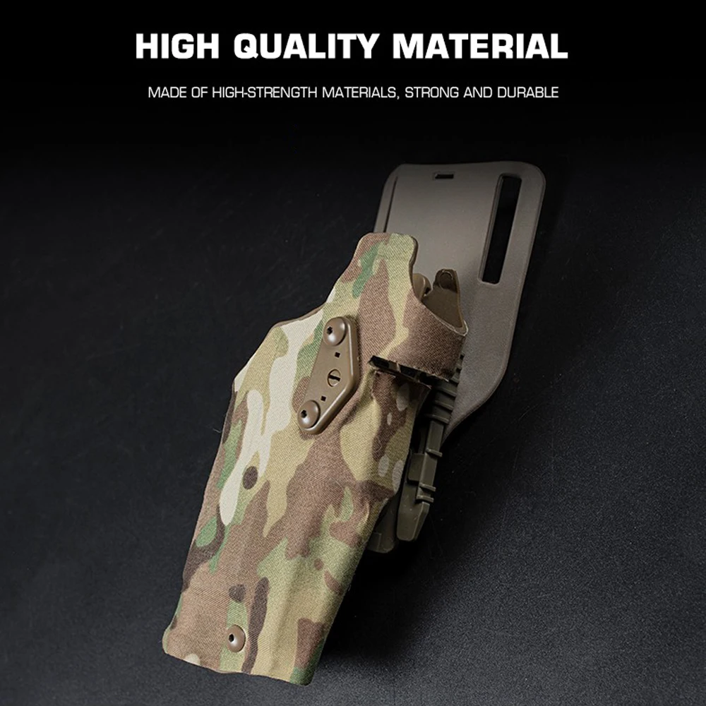 6354DO Taktisches Holster für Glock 17 mit X300/X300U Surefir Ultra Taschenlampe Jagd Airsoft Universalholster Rechts-/Linkshänder – Detail 4