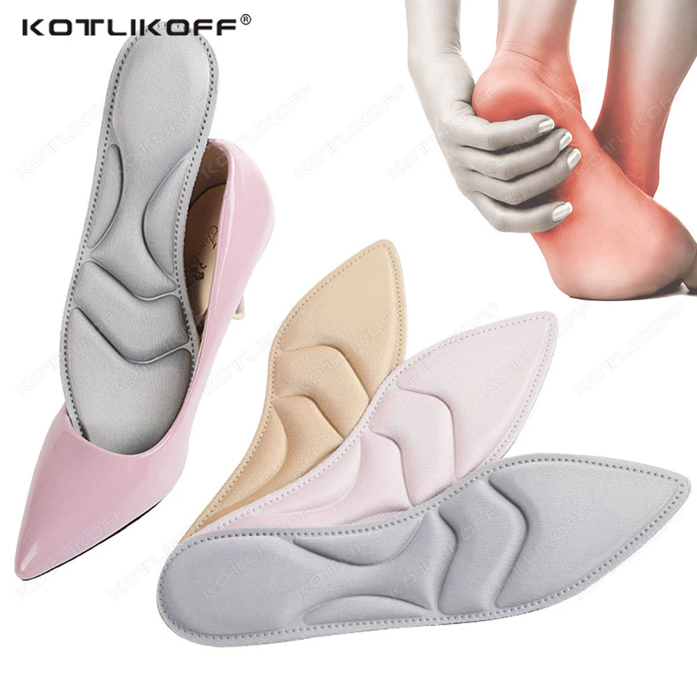 Soft Insole Pad Inserts Slow Rebound Comfort Breathable Women's High Heel Insole Massage Relax Deodorant Shoes Insoles Anti-slip