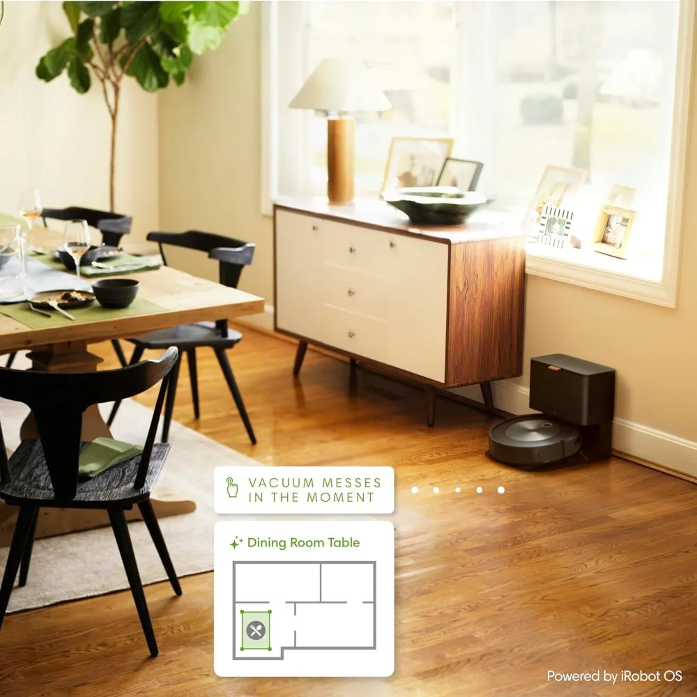 Self-Emptying Robot Vacuum – Uses PrecisionVision Navigation to Identify & Avoid Objects Like Socks, Shoes