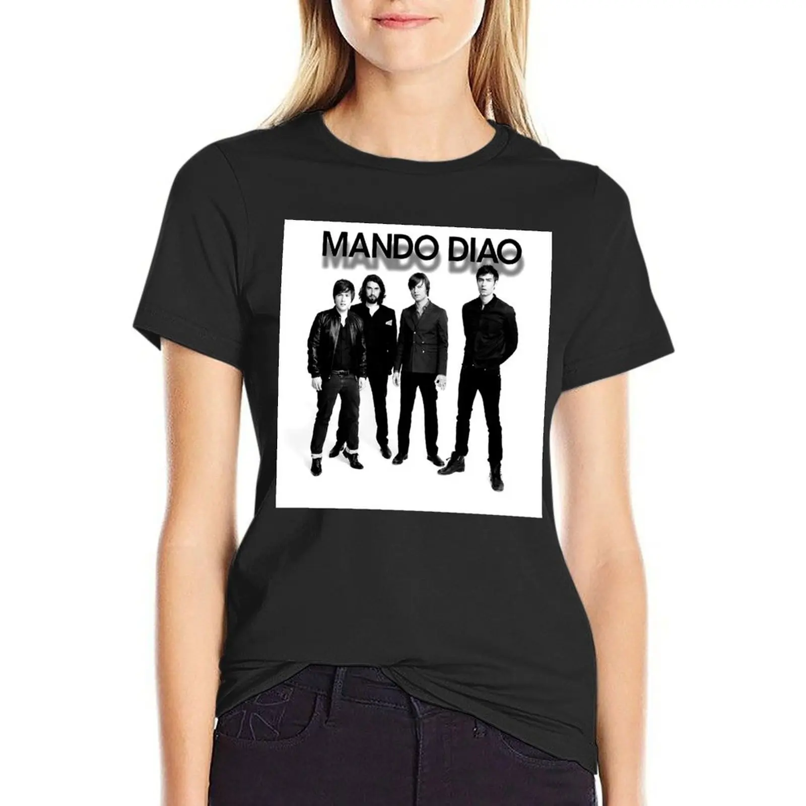 Mando Diao T-Shirt tops customs design your own aesthetic clothes funny rock and roll t shirts for Women
