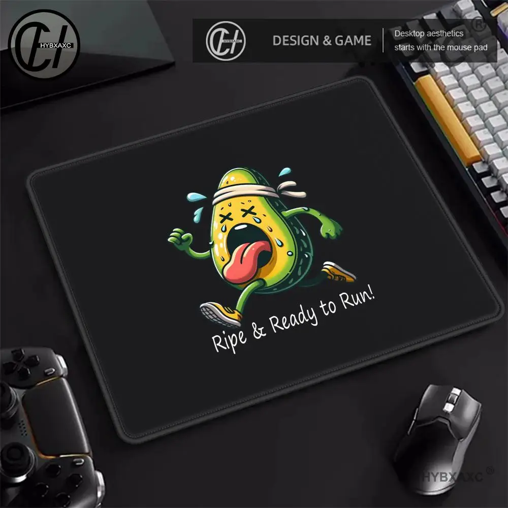 

Avocado mouse pad Fresh green rectangular mousepad desk mat custom design gaming mouse-pad rubber rectangular Desktop decoration