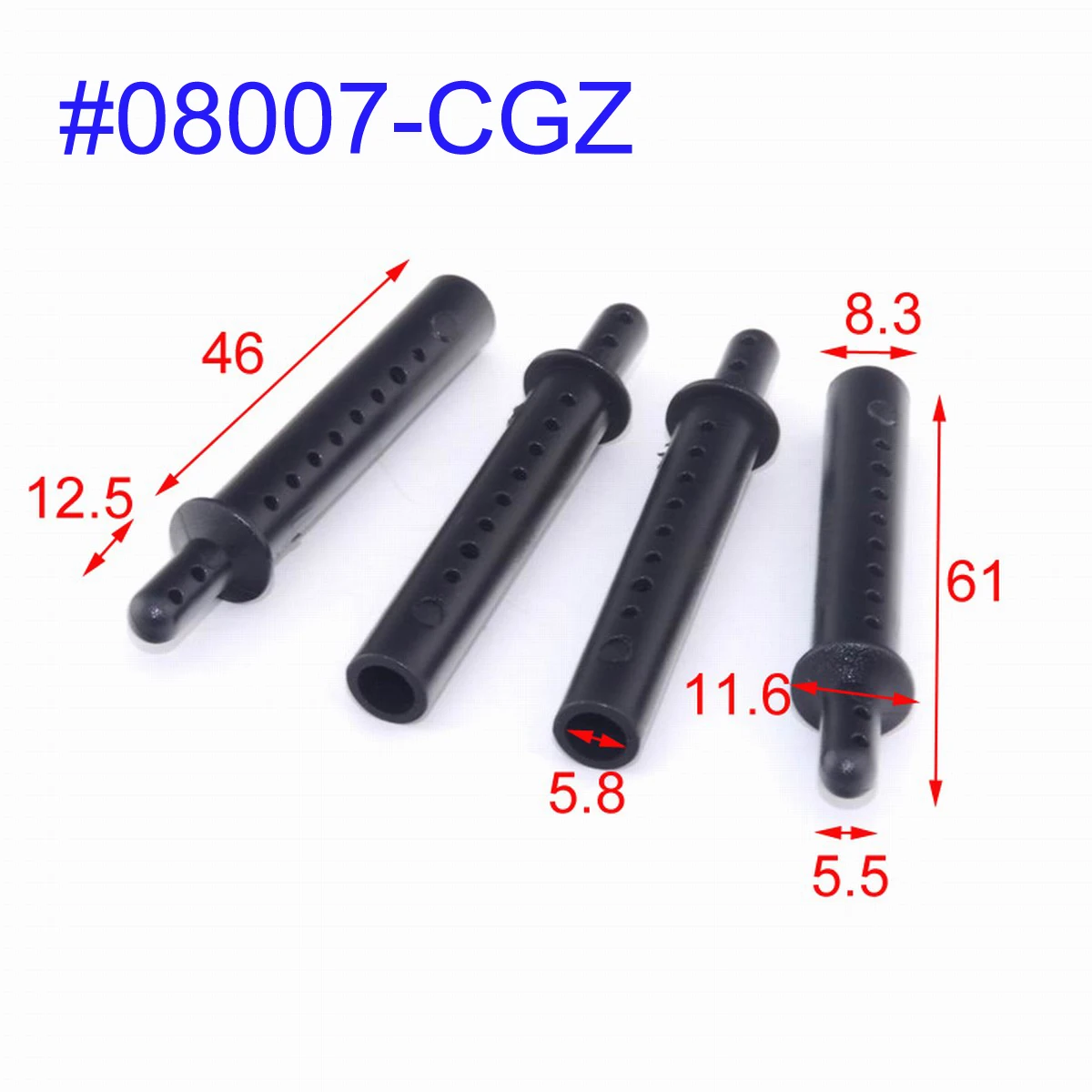 New 122037 02010 37011 08007 Plastic RC Car Shell Column Body Mount For 1/10 RC Car HSP 94123/94122/94102/94103 94170 94155