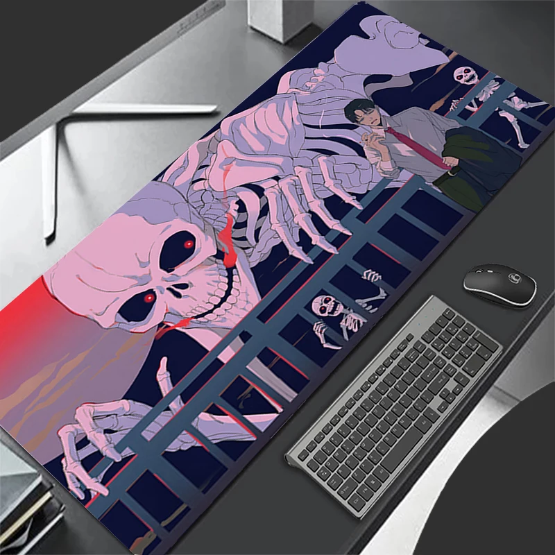 Mousepad Pattern Game Pad Rubber Mouse Pad PC Accessories Desk Mat Non Slip Table Mat Gamer Cabinet Terror Skeleton Keyboard Pad