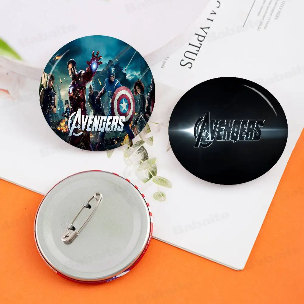 Movie The Avengers Film Soft Button Pin Bright Printed Icon Gift For Friends Badge Collar Brooch Lapel Pin Metal