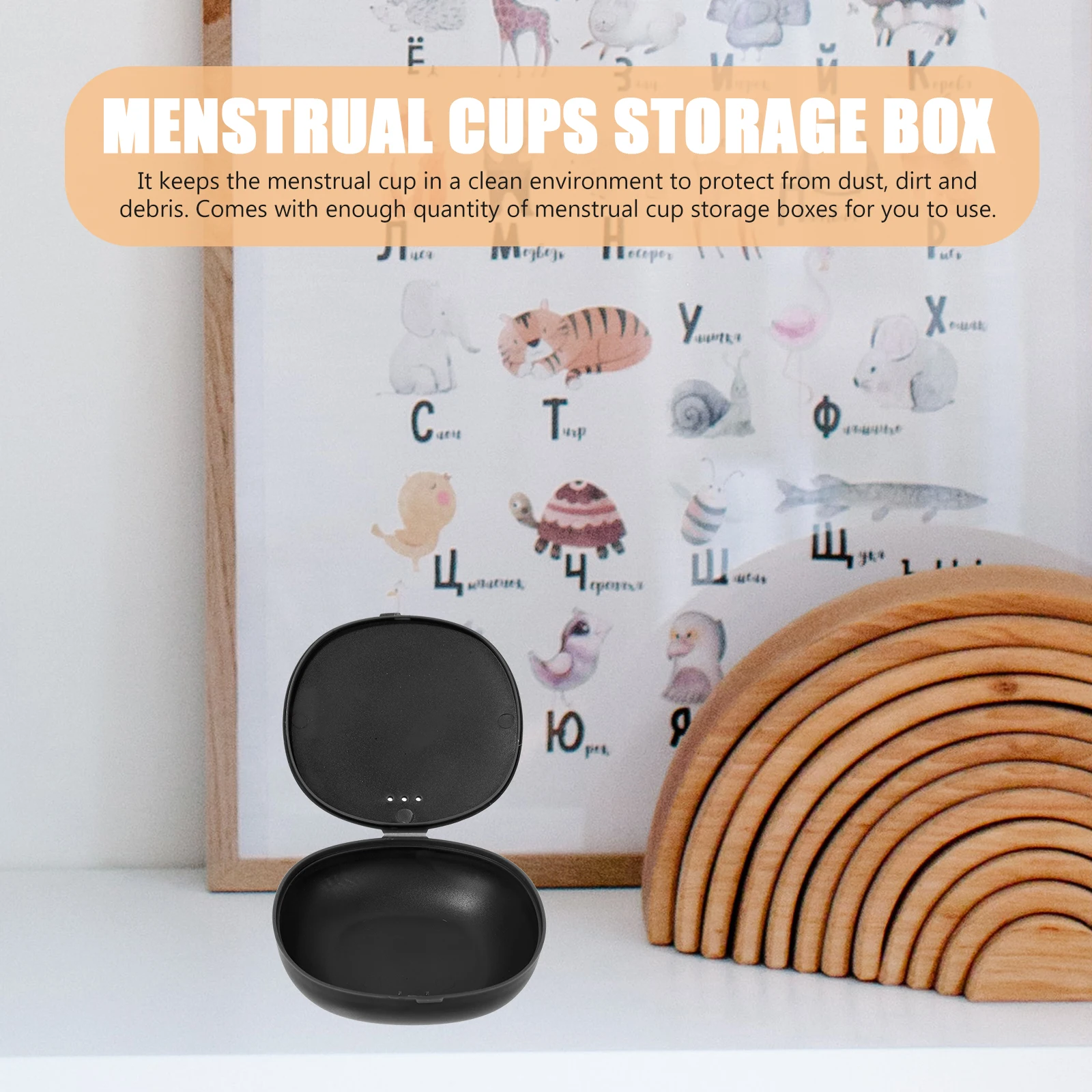 2pcs Menstrual Cup Storage Box Portable Female Cup Carrier Travel Organizer Compact Reusable Container For Menstrual Care Health