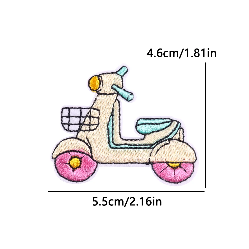 Na zewnątrz samochód haftowane naszywki na ubrania naszywka z motywem kreskówkowym DIY żelazko na naszywki na odzież kurtki plecaki naklejki z haftem