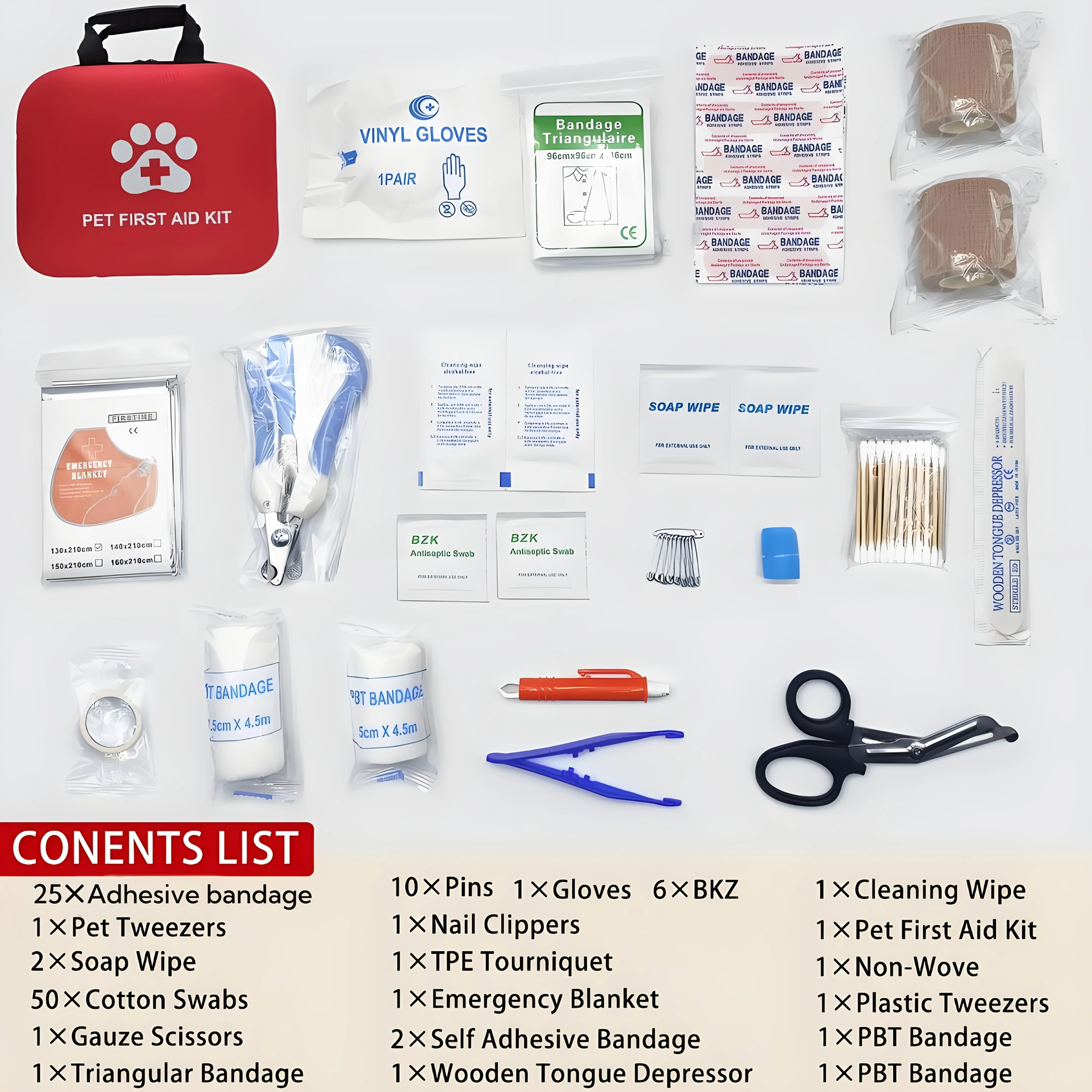 Draagbare EHBO-kit voor huisdi - First Aid Bag Kit recensie en prijs