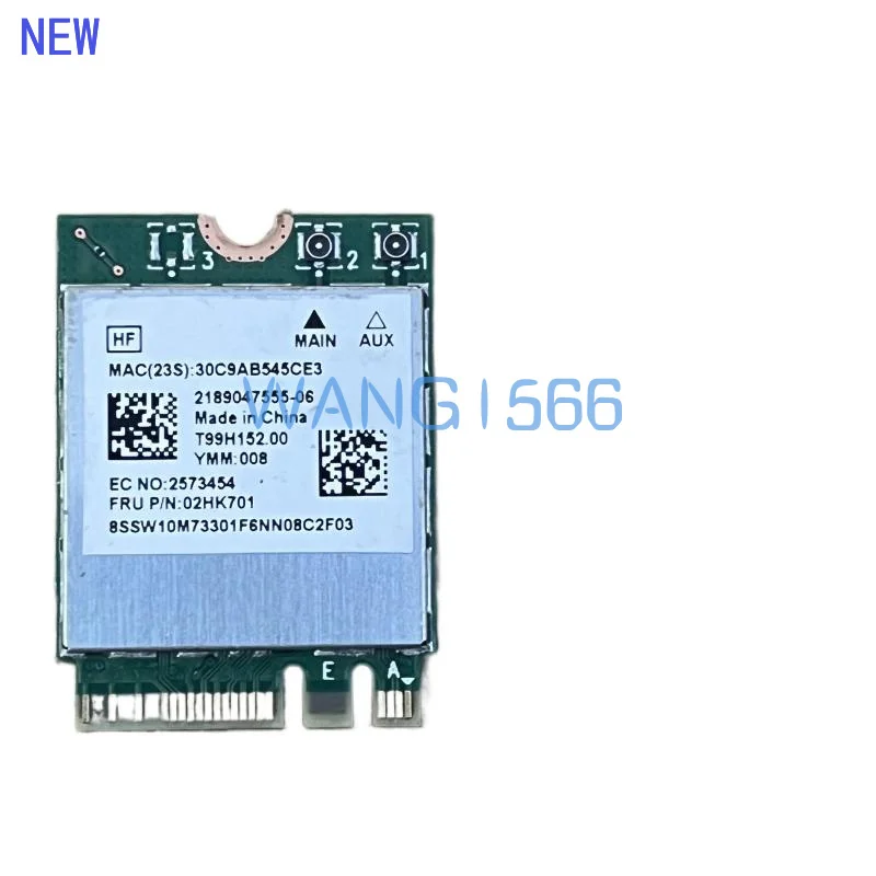 J 02HK701 RTL8822CE 802.11AC ไร้สาย WiFi 867Mbps Bluetooth 5.0 การ์ดเครือข่ายสําหรับ Lenovo M75s M75q Gen 2 เดสก์ท็อปการ์ด WIFI