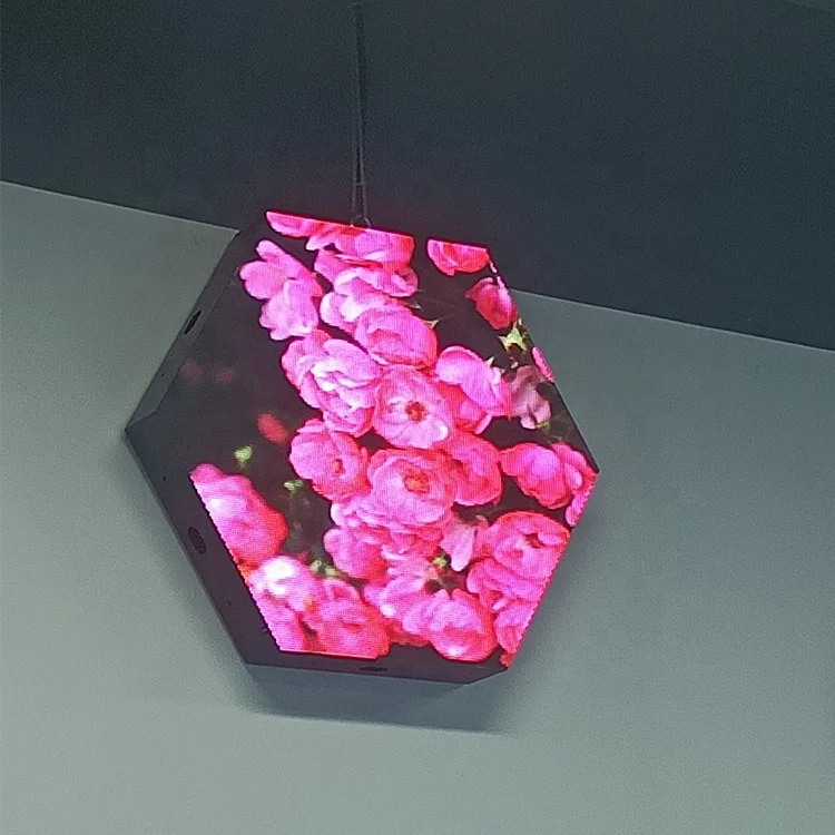 

High Quality Irregular Display Indoor Hexagonal Full Color Advertising Club LED Display Screen indoor color screen