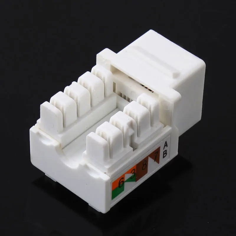 1/5pcs CAT6 RJ45 110 Punch Down Keystone Network Ethernet Jack Cat-6 Punch Down Keystone jack Connector