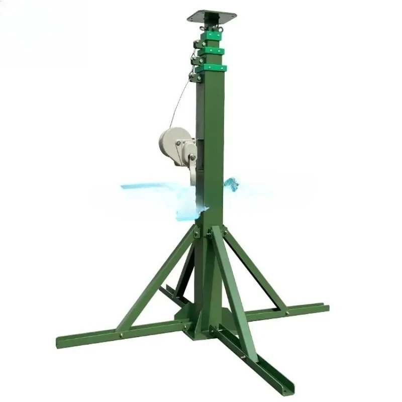 Customized Steel 7-meter  Hand Cranked Telescopic Mast For  Monitoring and Broadcasting CE Certified Durable High Stability Safe
