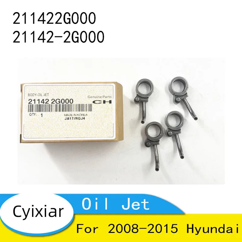 

211422G000 21142-2G000 Oil Jet 4PCS for 2008-2015 Hyundai