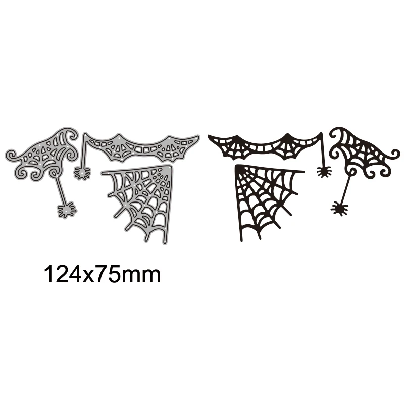 Spider Web  Metal Cutting Dies For DIY Scrapbook Cutting Die Paper Cards Embossed Decorative Craft Die Cut New