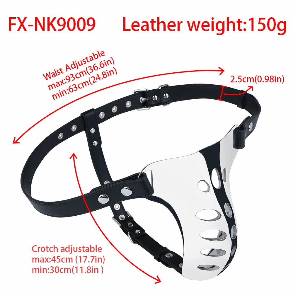 LEZEE Stainless Steel Chastity Cage Body Restraint Penis Cages With Chastity Belt Heavy Metal Abstinence Urethra Locking Rings