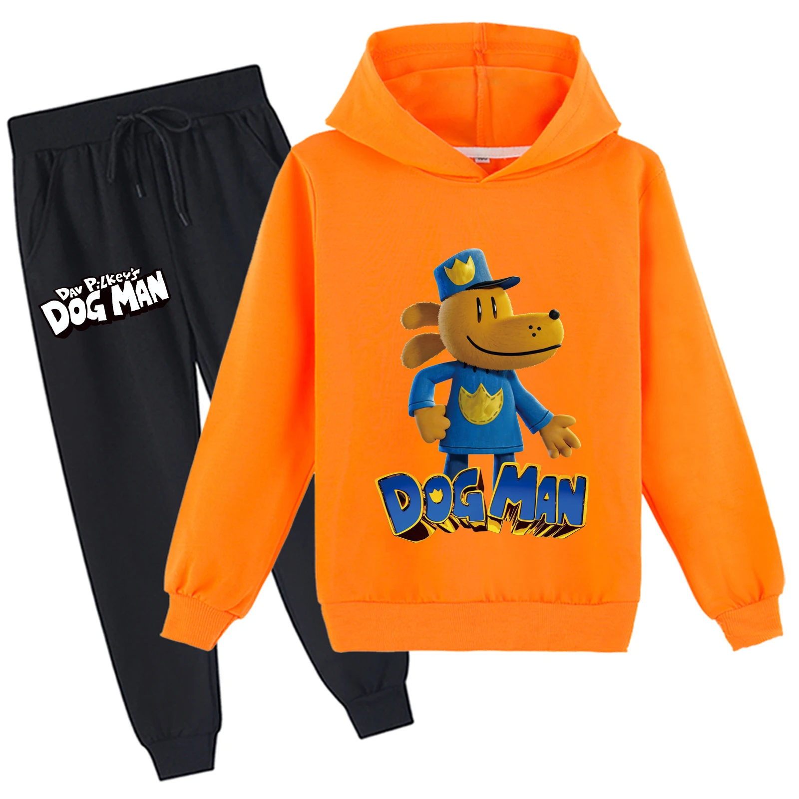 Kleine Kid Hond Man Lichtgewicht Sweatshirt en Joggingbroek 2 Stuks Sweatsuit Set, Herfst Zacht Trainingspak voor 2-14Y