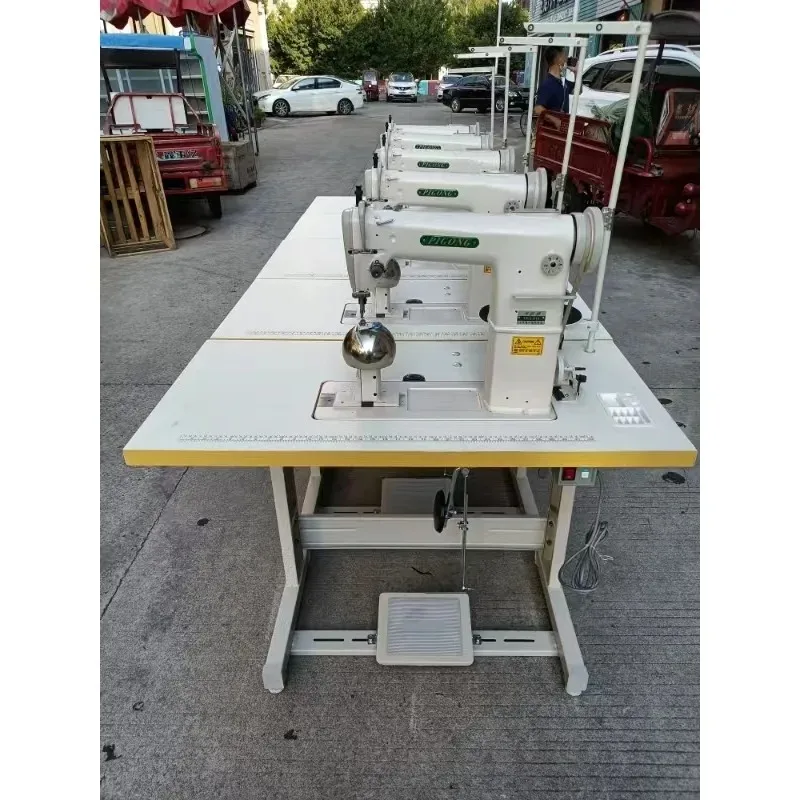 

JK8B Single Compound Feed Cylinder Sewing Machine for Thick Leather Suitable for Shoe Bag Wig Making - Heavy-Duty Sewing Machine
