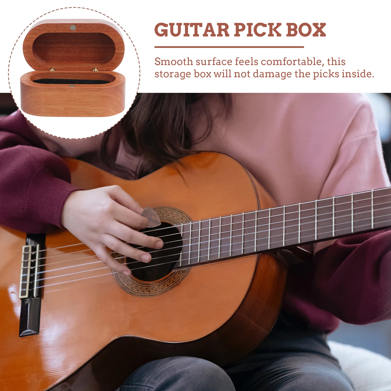 

Solid Wood Guitar Storage Picks Shaped Holder Bracket Holders Display Cases