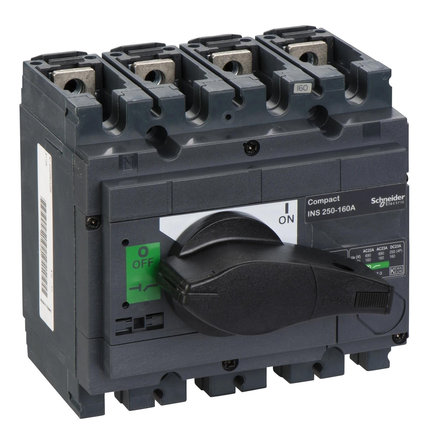 31105 INS250 160A 4P switch disconnector Compact INS250-160 , 160 A