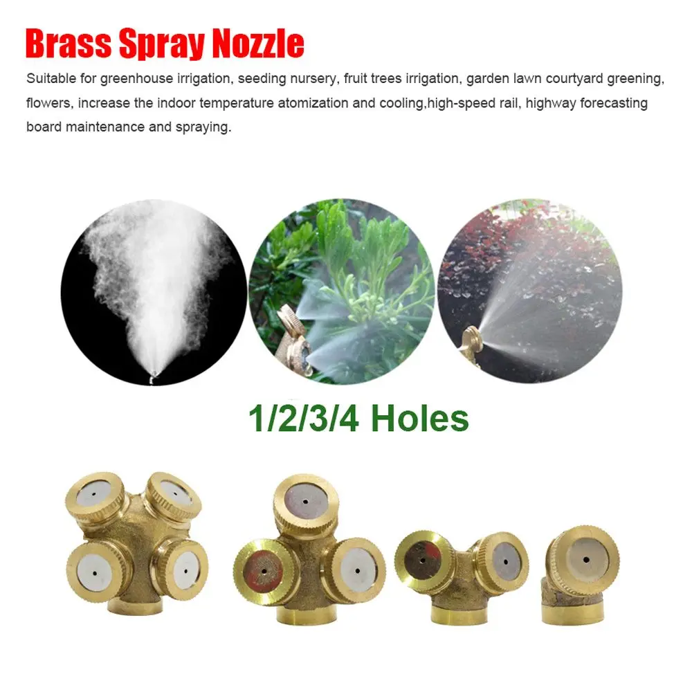 1/2/3/4 Holes Agricultural Lawn Connector Sprayer Watering Spray Nozzle Garden Tools Irrigation System Misting Sprinklers