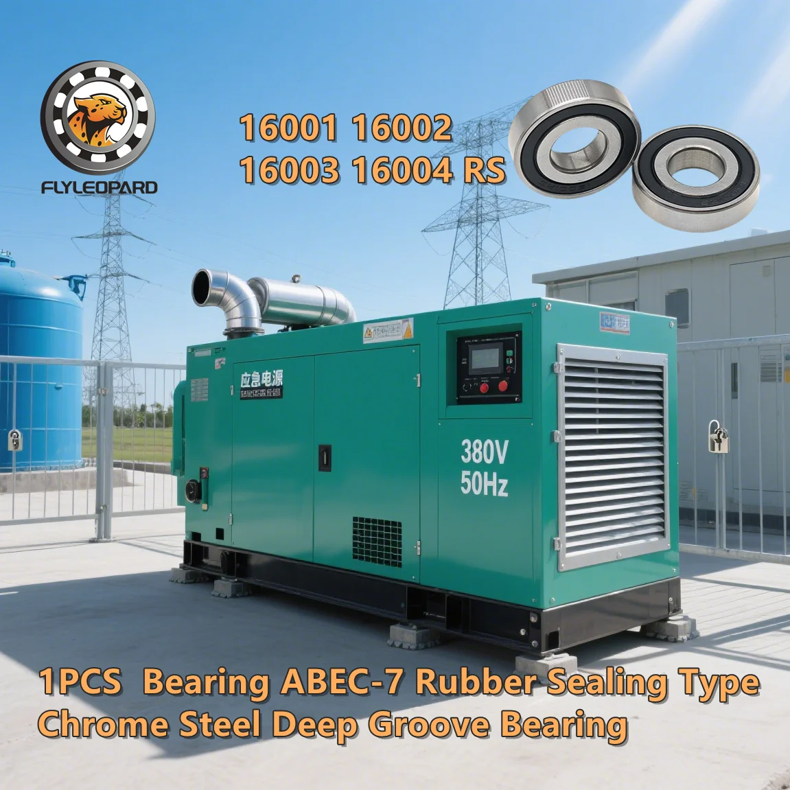 

1PCS 16001RS Bearing ABEC-7 16001 16002 16003 16004 Rubber Sealing Type Chrome Steel Deep Groove Bearing