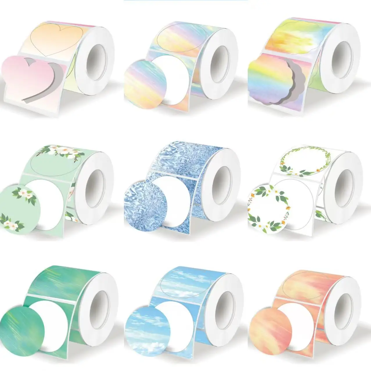 For Phomemo M110 / M220 / M200 Marklife P50 , QLabel E210  Clabel 221B Printer white and color thermal sticker label