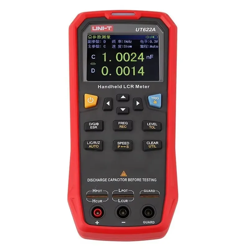 UT622A Digital Smart Hand Held Bridge Lcr Meter Electrical MultiMeter Tester 100khz Digital Capacimeter High Accuracy